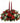 Christmas floral centerpiece with candles