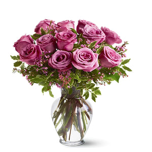 12 Long Stem Lavender Roses