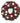red and white wreath